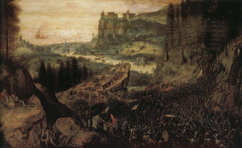 Pieter Bruegel Saul killed Spain oil painting art